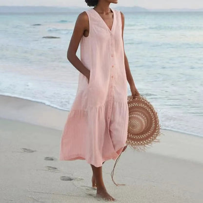 Vienna | Women's Casual Beach Dress With Tummy Coverage