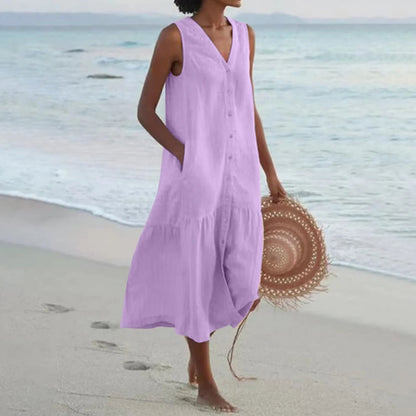Vienna | Women's Casual Beach Dress With Tummy Coverage
