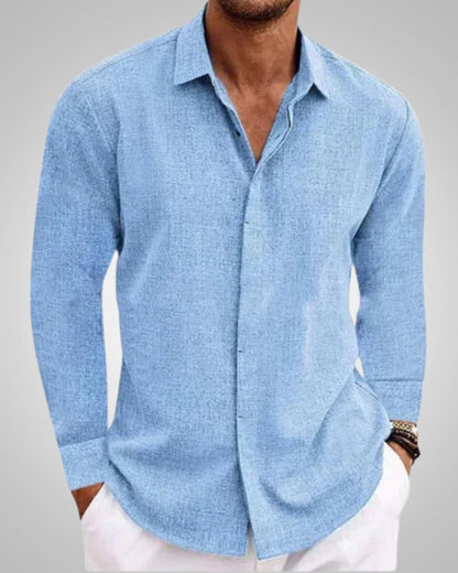 Alex | Men's Summer Long Sleeves Linen Shirt