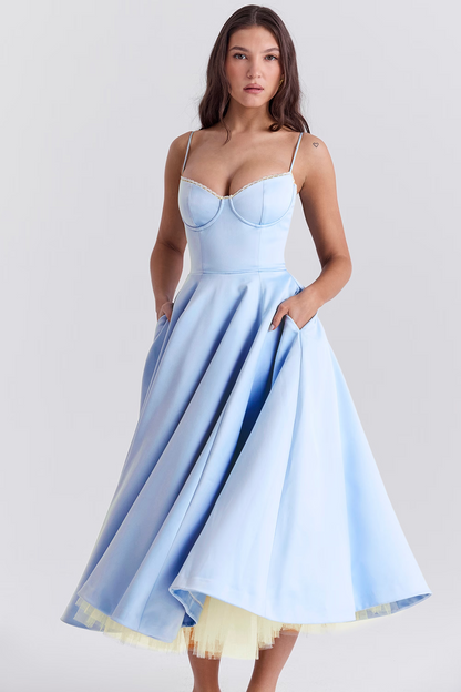 Rike | Women’s Sophisticated Spaghettistrap Wedding Guest Dress