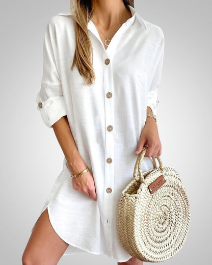 Skye | Women's Relaxed Button Shirt Dress