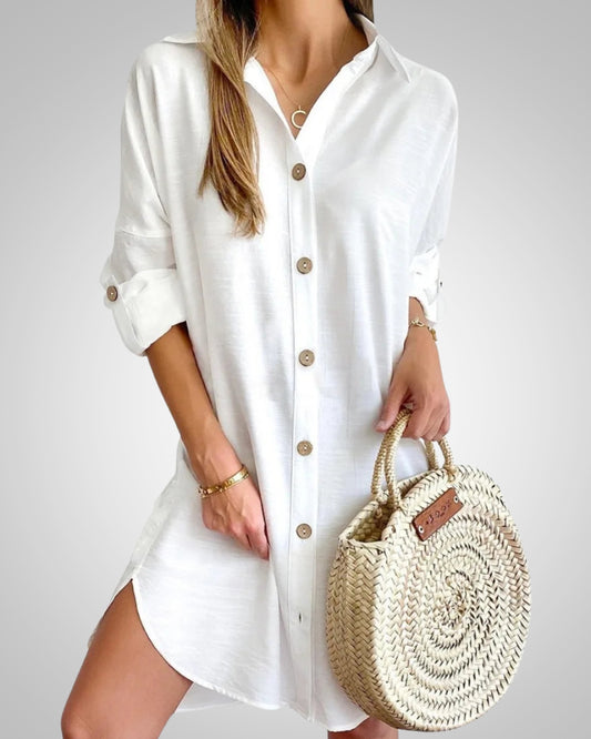 Skye | Women's Relaxed Button Shirt Dress