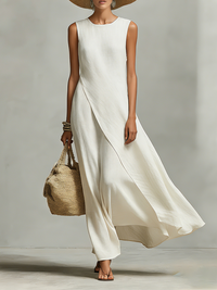 Olivia | Women's Summer Asymmetric Sleeveless Dress