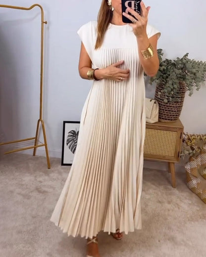 Claire | Women's Elegant Pleated Maxi Dress