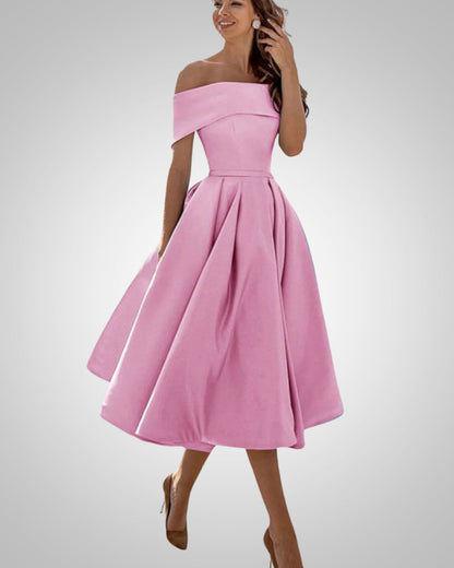 Peppa | Women’s Elegant Summer Off-Shoulder Dress