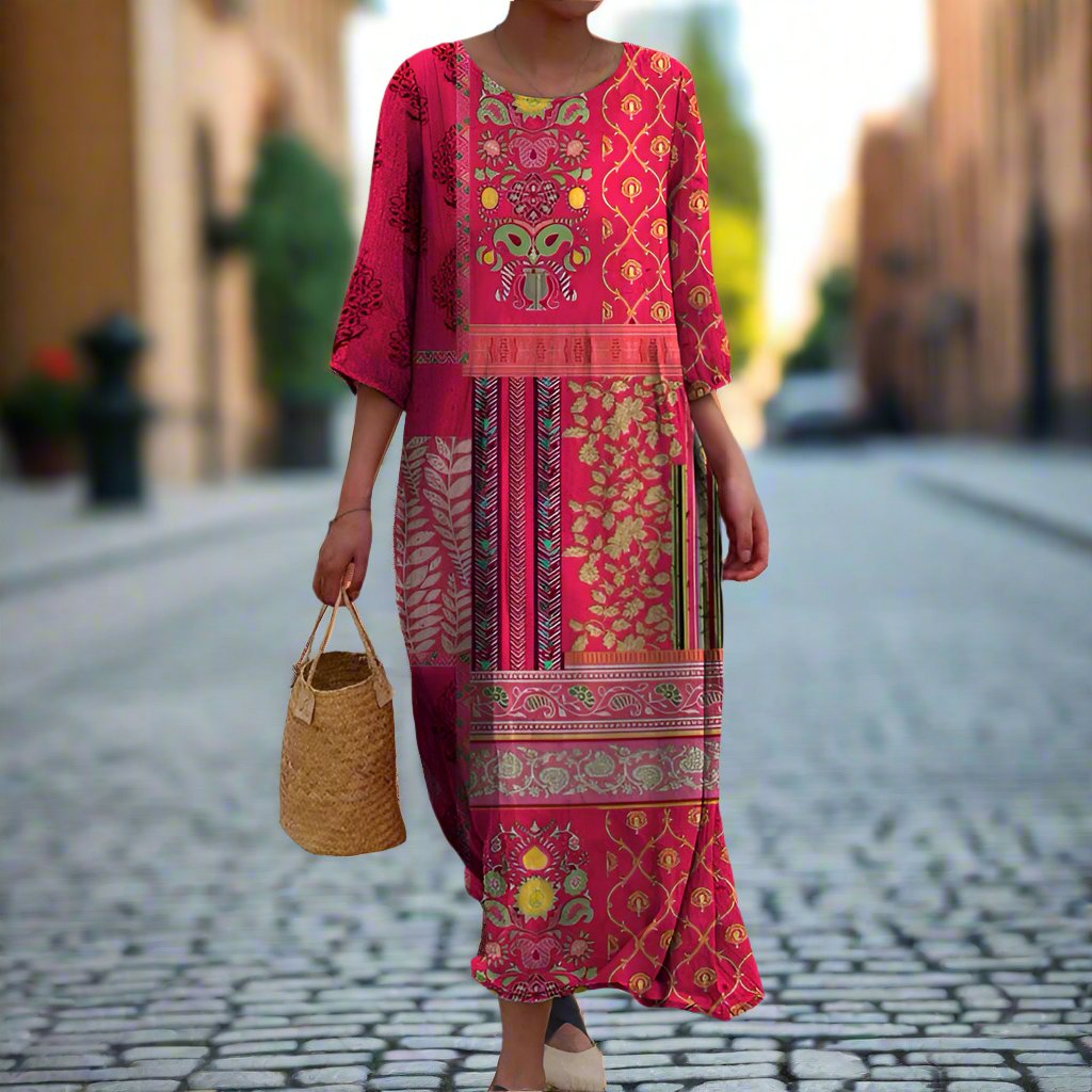 Joanne | Women's Printed Relaxed Fit Maxi Dress