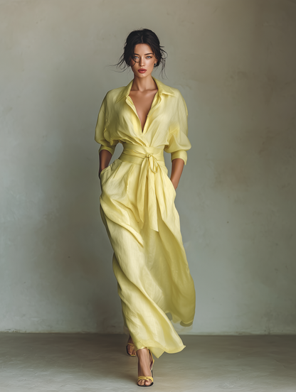 Camilla | Women's Summer Yellow Maxi Dress
