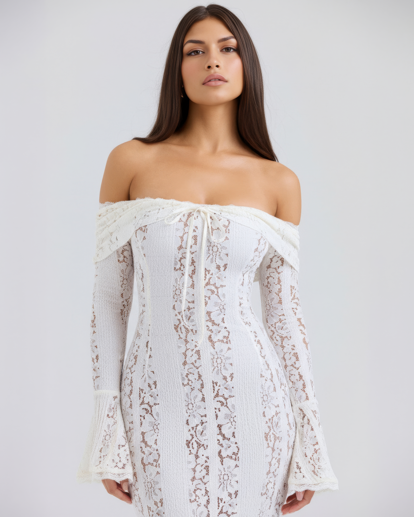 Gillian | Women's Off-Shoulder Maxi Wedding Guest Dress