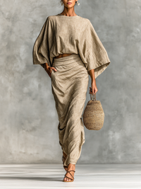 Sharon | Women's Summer Two Piece Maxi Dress