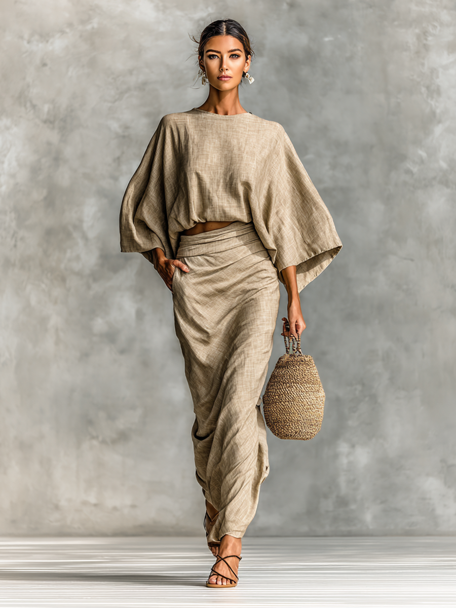 Sharon | Women's Summer Two Piece Maxi Dress