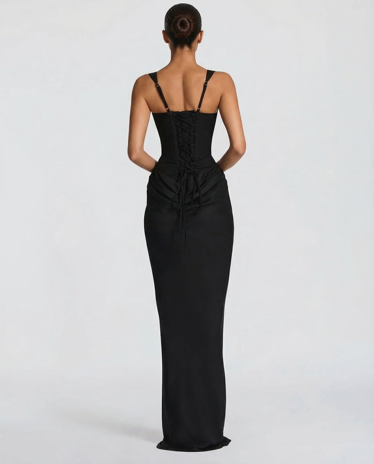 Karen | Women's Elegant Draped Maxi Dress