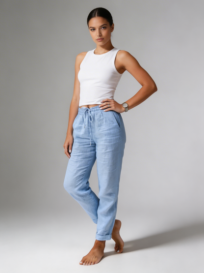 Zara | Women’s Cuffed Hem Summer Jogger Trousers