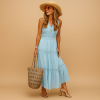 Bella | Women's Boho V-Neck Maxi Dress