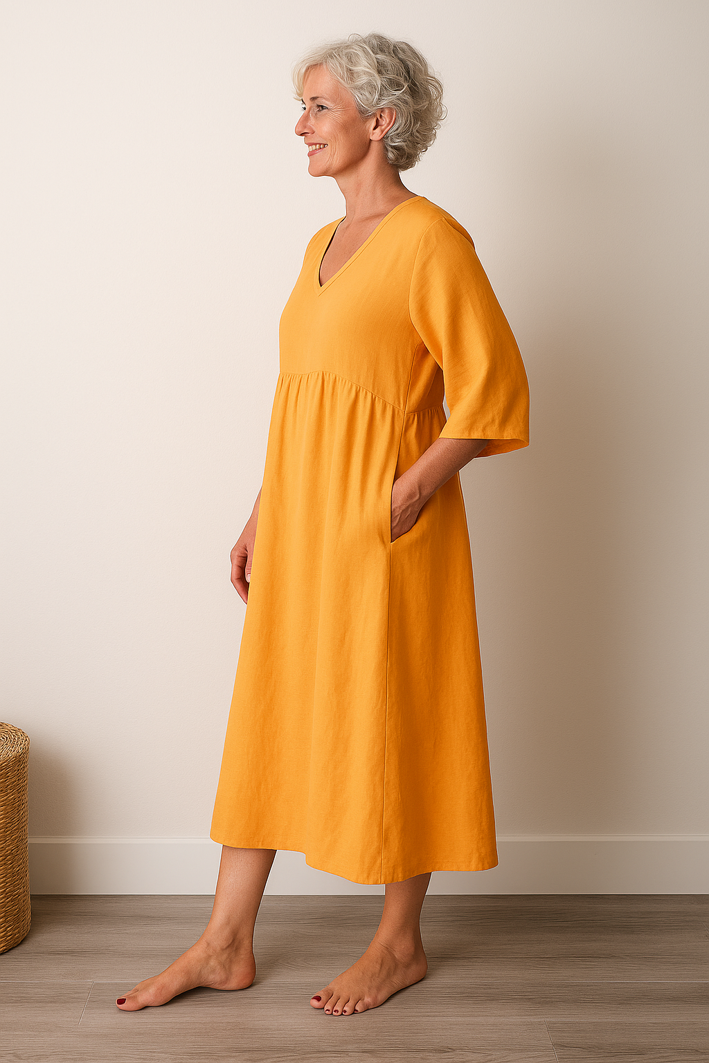 Jelena | Women's Casual Shortsleeve V-Neck Dress