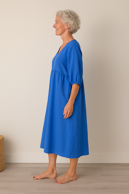 Jelena | Women's Casual Shortsleeve V-Neck Dress