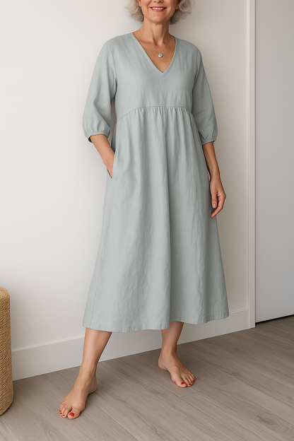 Jelena | Women's Casual Shortsleeve V-Neck Dress