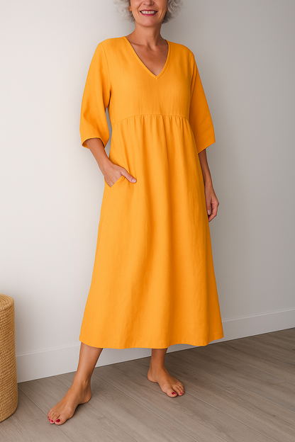 Jelena | Women's Casual Shortsleeve V-Neck Dress