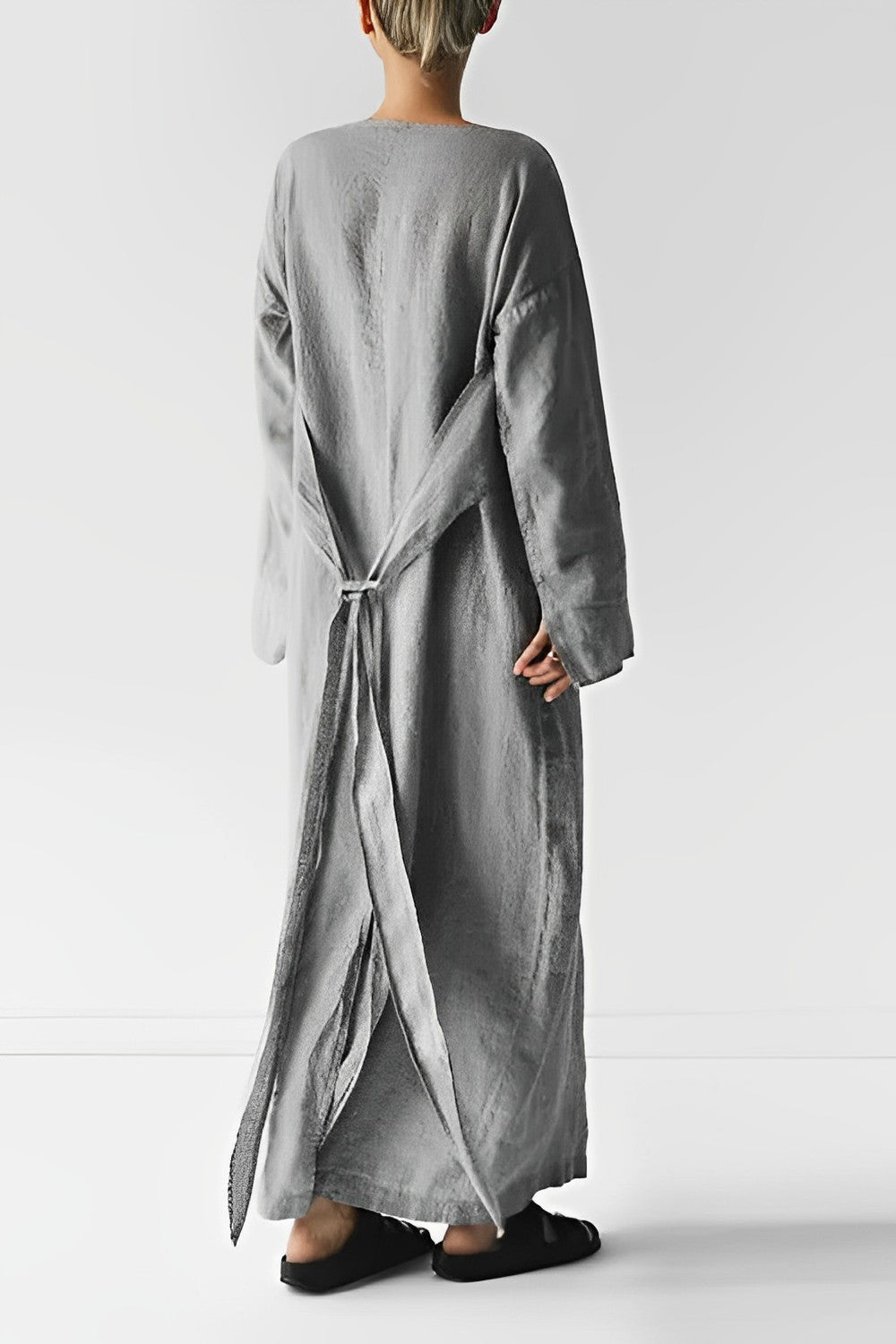 Portia | Women's Summer Wrap Linen Dress