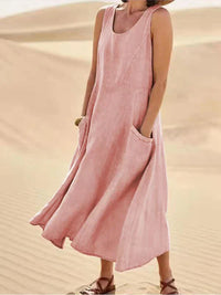 Presley | Women's Summer Linen Dress With Pockets