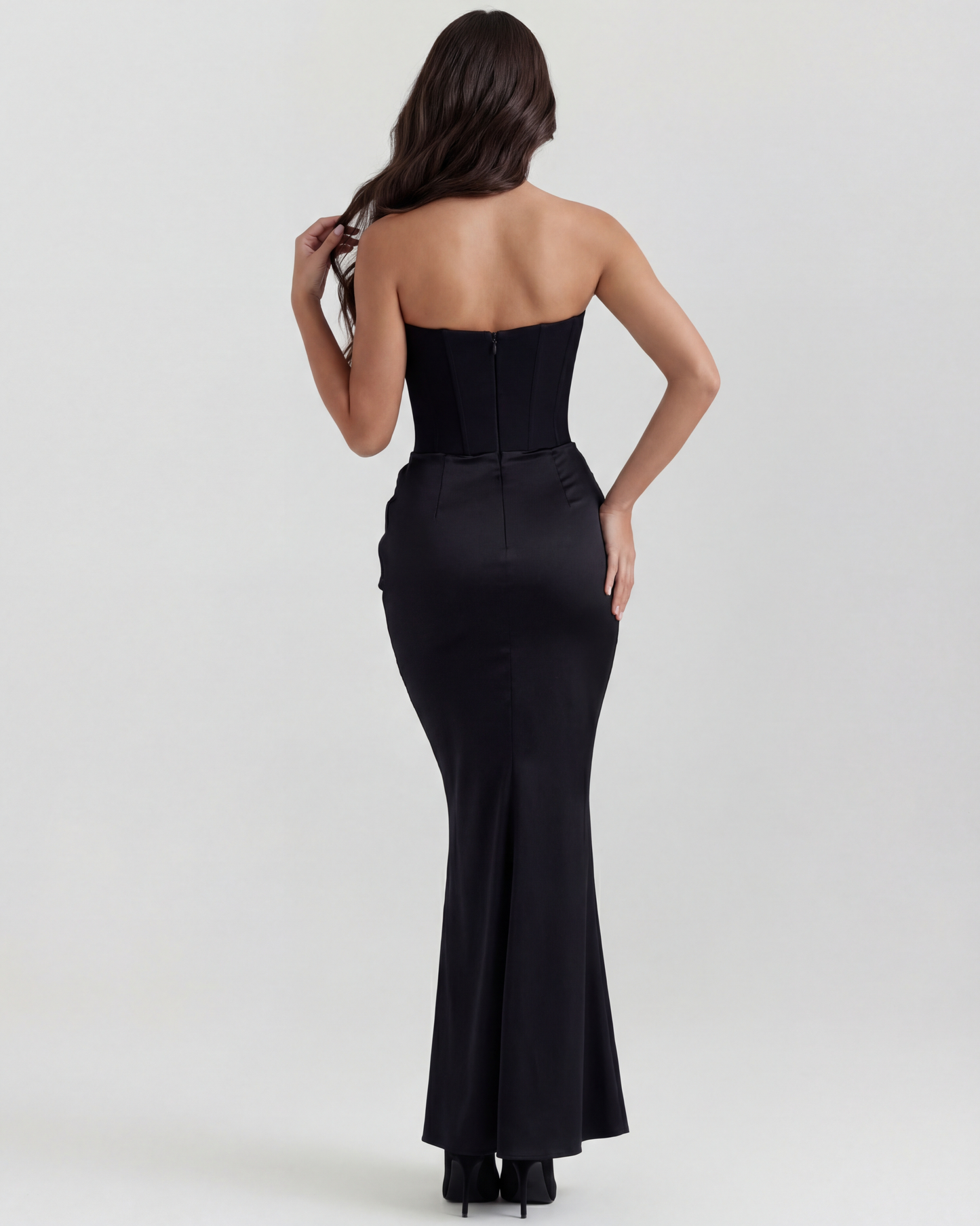 Sarah | Women's Evening Satin Corset Dress