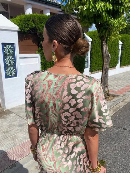 Neele | Women's Summer V-neck Evening Dress
