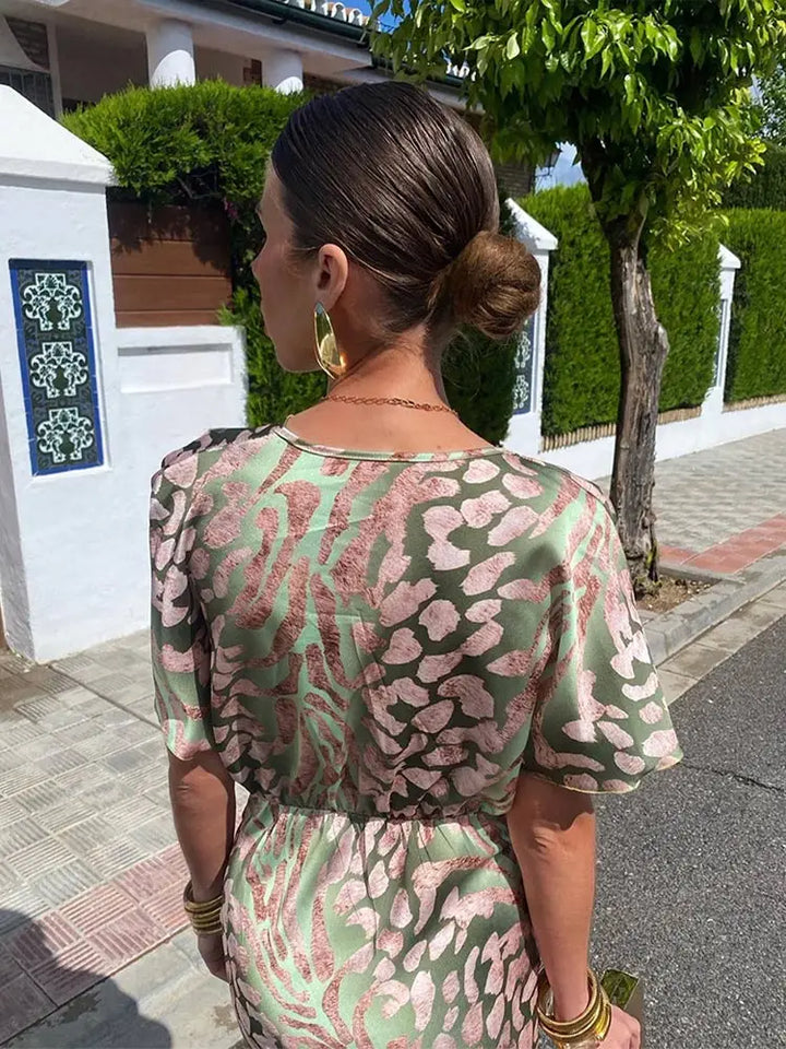 Neele | Women's Summer V-neck Evening Dress