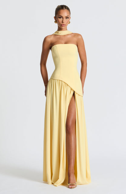 Veronika | Women’s Formal Wedding Guest Maxi Dress With Side Slit