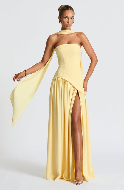 Veronika | Women’s Formal Wedding Guest Maxi Dress With Side Slit