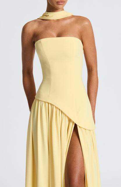 Veronika | Women’s Formal Wedding Guest Maxi Dress With Side Slit