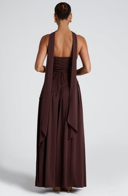 Veronika | Women’s Formal Wedding Guest Maxi Dress With Side Slit