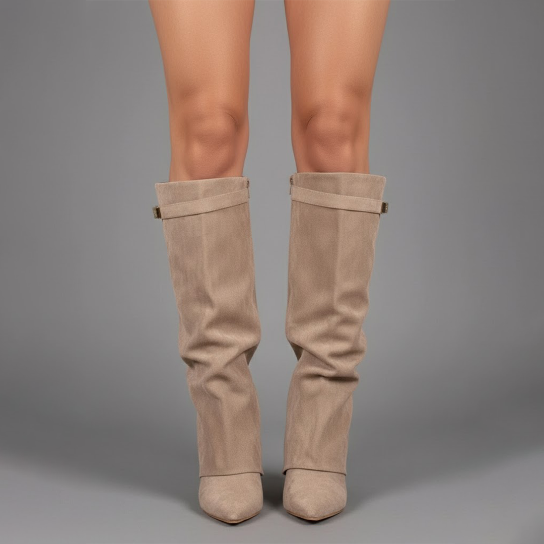 Beiges Wildleder
