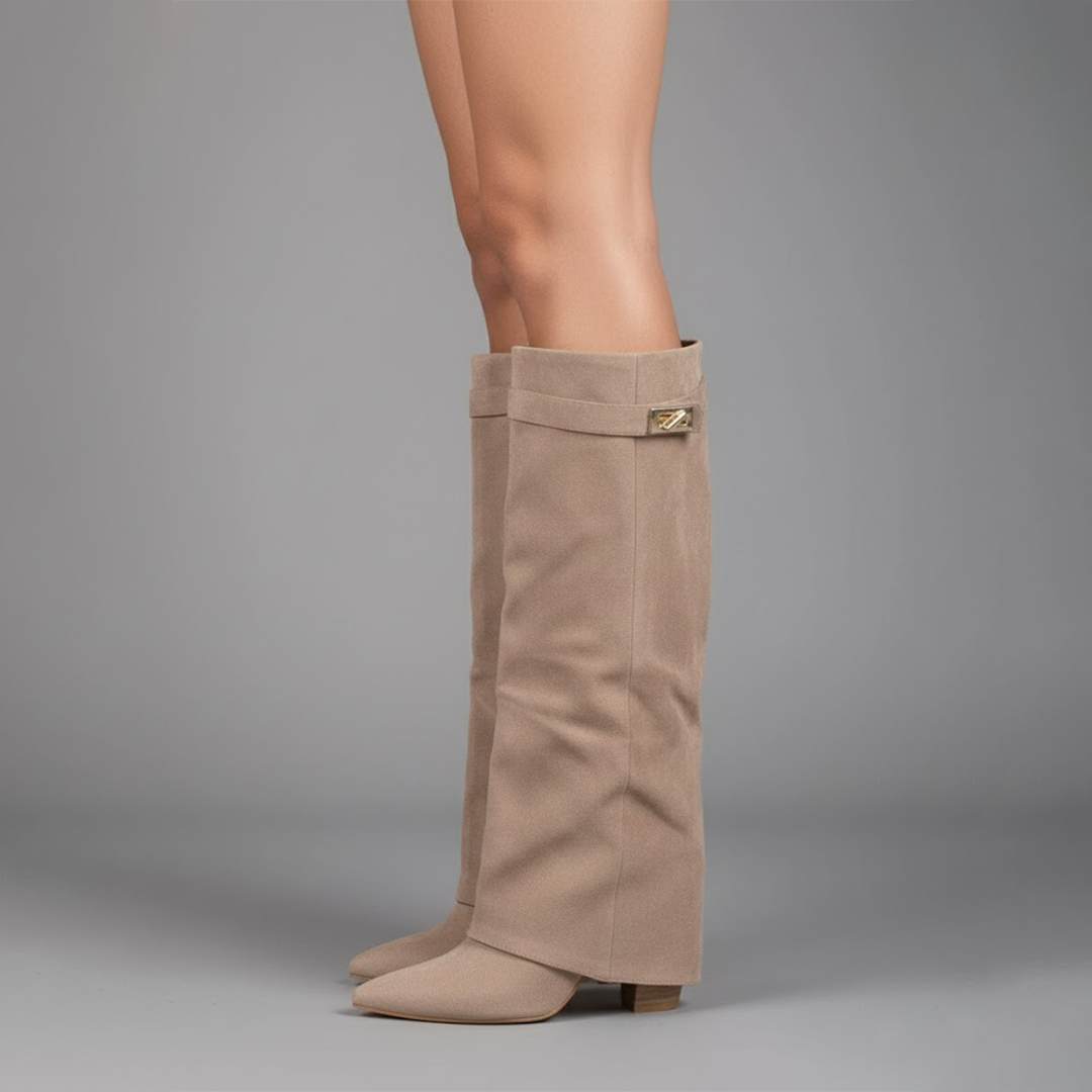 Jacqueline | Women's Elegant Knee High Suede Boots