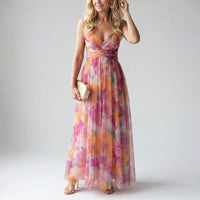 Cassidy | Women's Watercolor Long Evening Dress