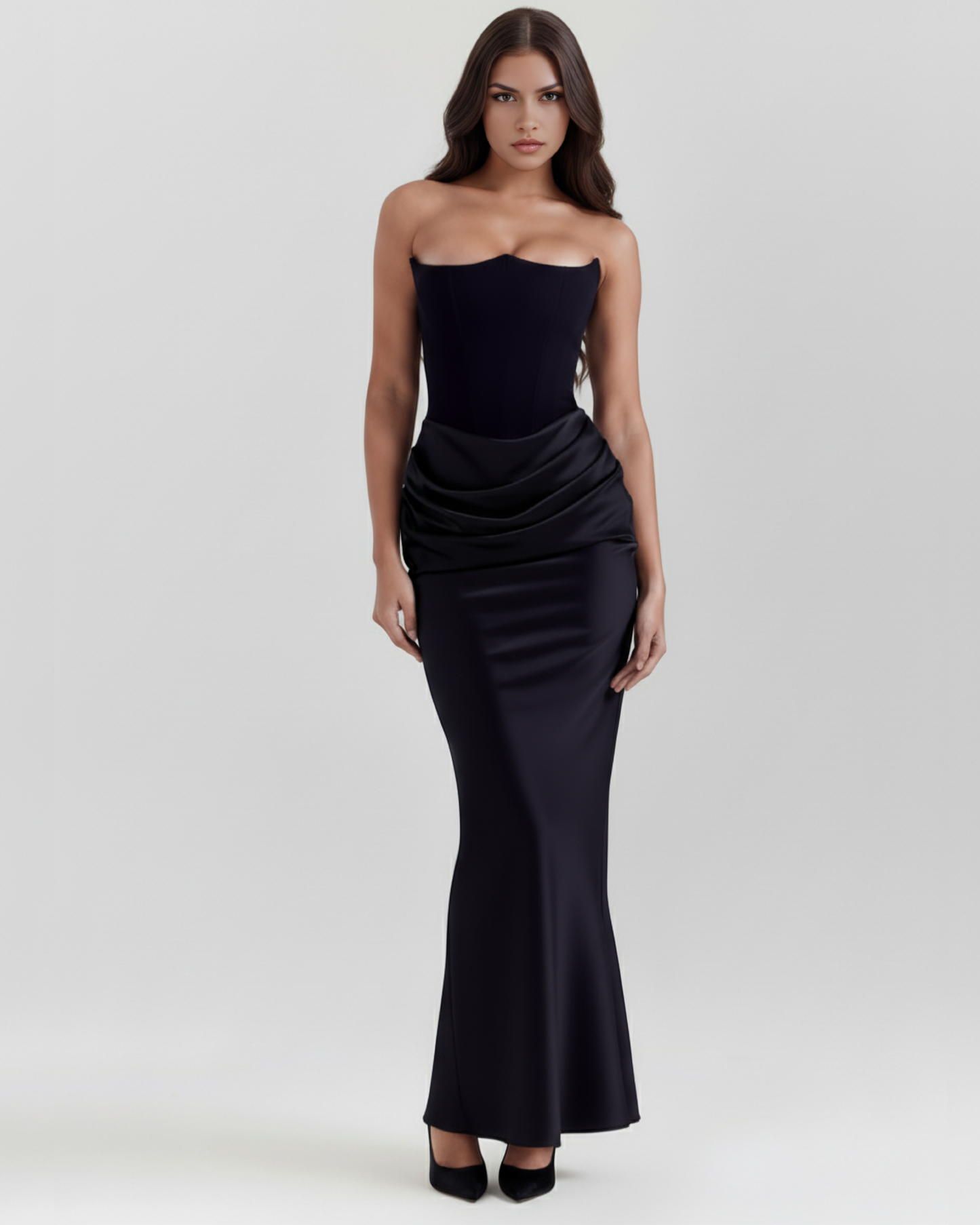 Sarah | Women's Evening Satin Corset Dress
