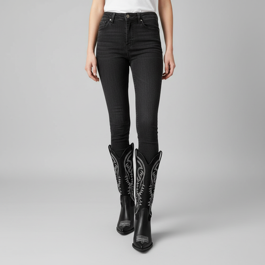 Tiana | Women's Elegant Knee High Cowboy Boots