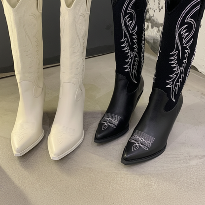 Poppy | Women's Western Knee High Cowboy Boots