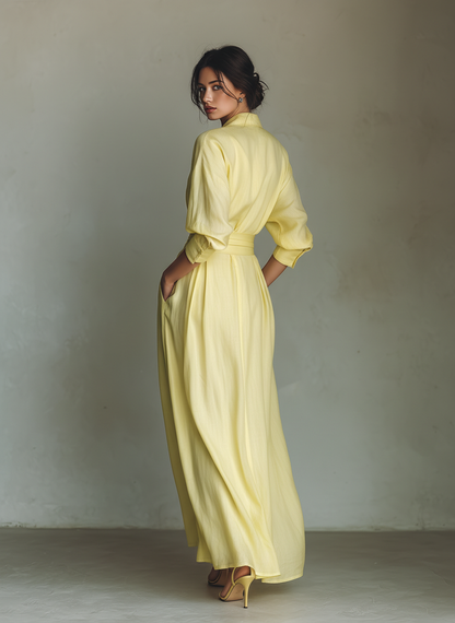 Camilla | Women's Summer Yellow Maxi Dress