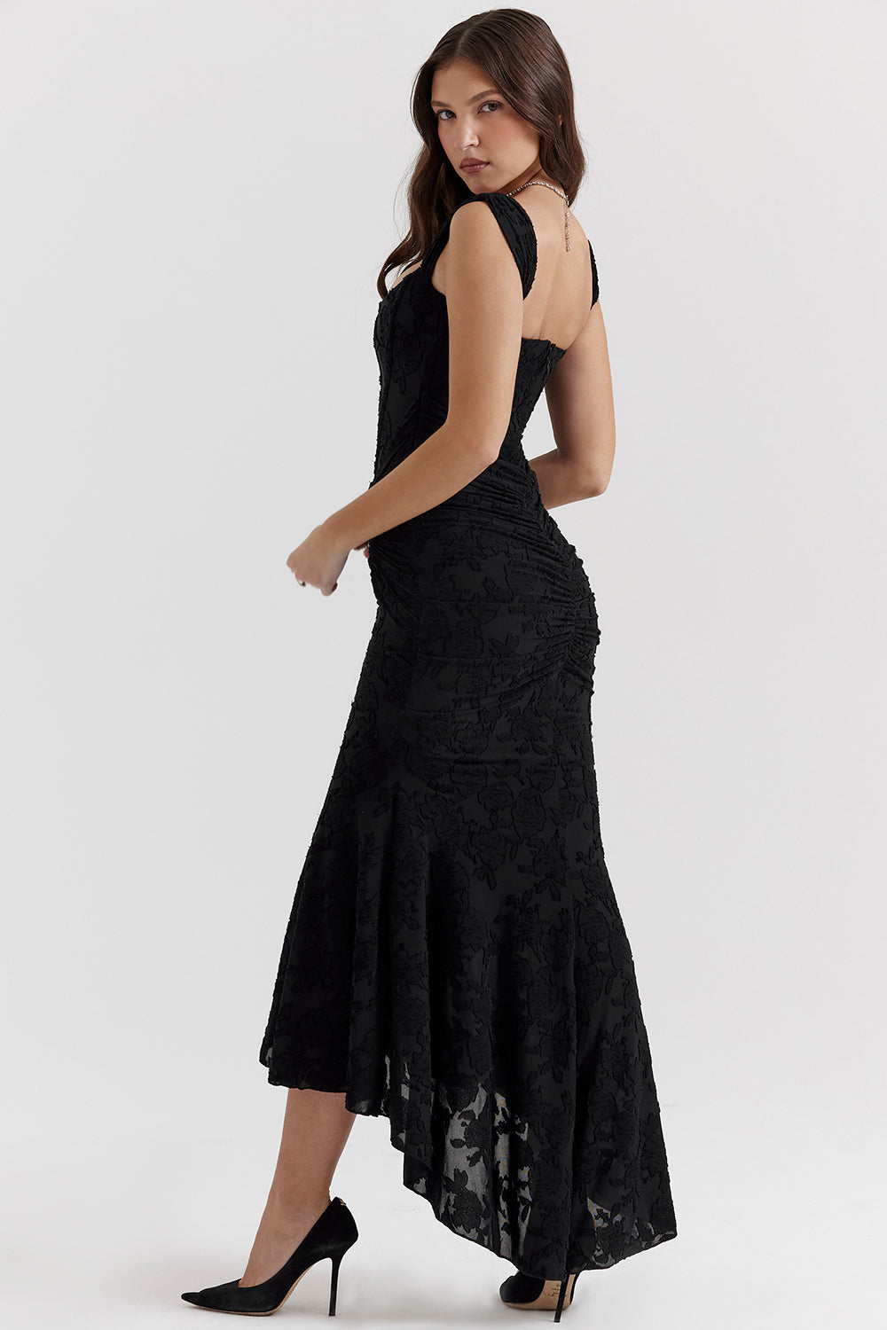 Chloe | Women's Asymmetrical Evening Maxi Dress