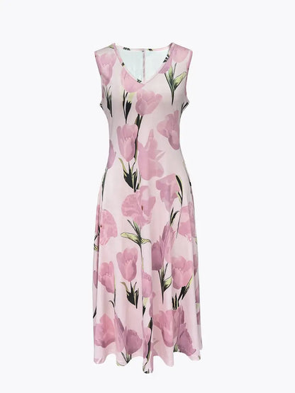 Violetta | Women’s Sophisticated Floral Maxi Dress With Cardigan