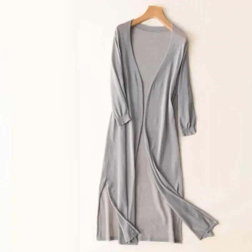 Yasmin | Women's Comfort Long Lightweight Cardigan