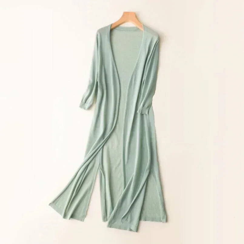 Yasmin | Women's Comfort Long Lightweight Cardigan