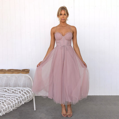 Eleonore | Women's Elegant Spaghetti Strap A-line Dress