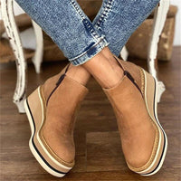Abigail | Women's Platform Ankle Boots with Zip