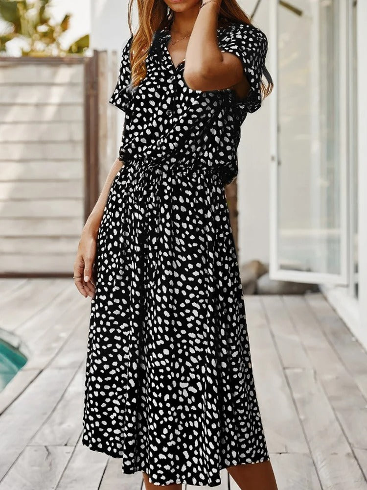 Smilla | Women's Casual Printed Shirtdress
