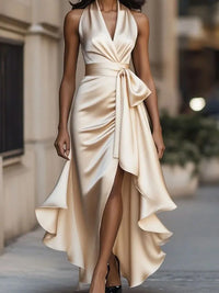 Ruby | Women's Halterneck Maxi Dress