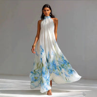 Tilly | Women's Halterneck Summer Maxi Dress