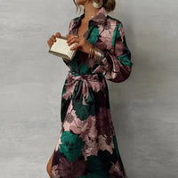 Margaret | Women's Floral Maxi Shirt Dress