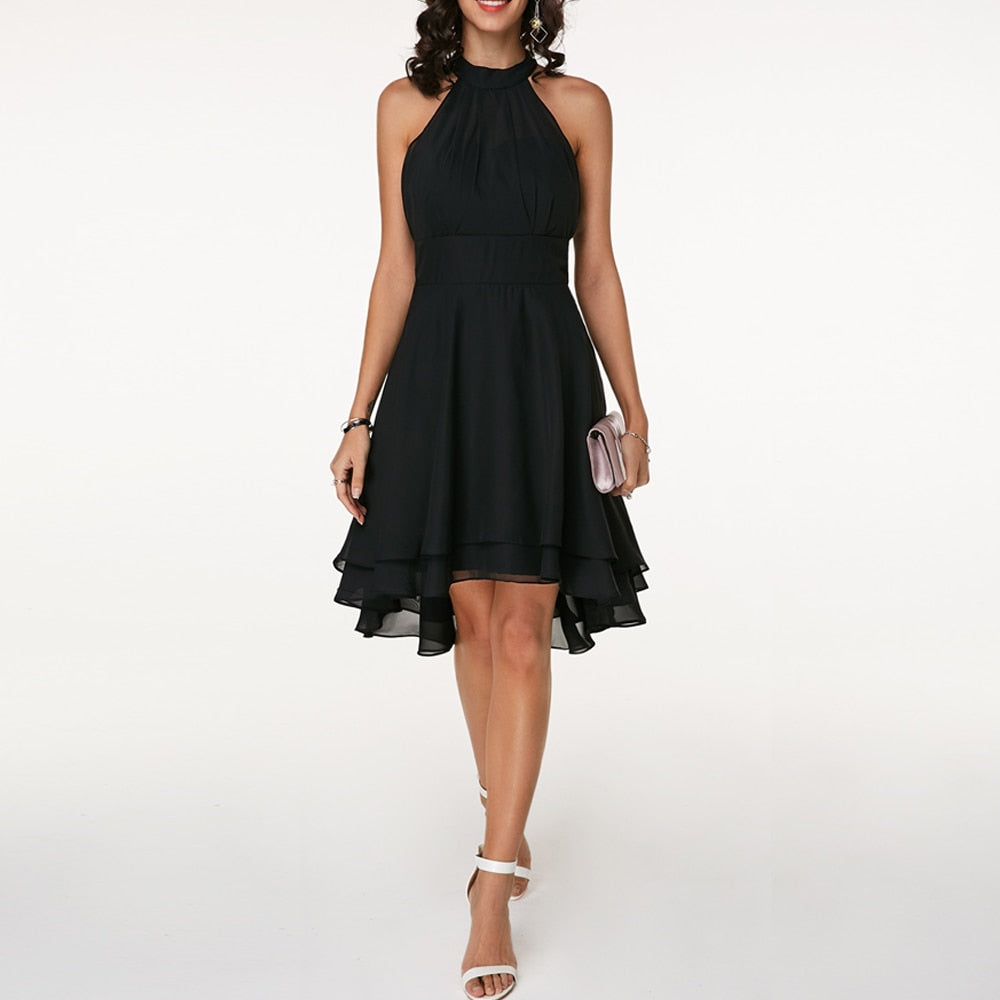 Odette | Women’s Summer Neckholder Midi Dress