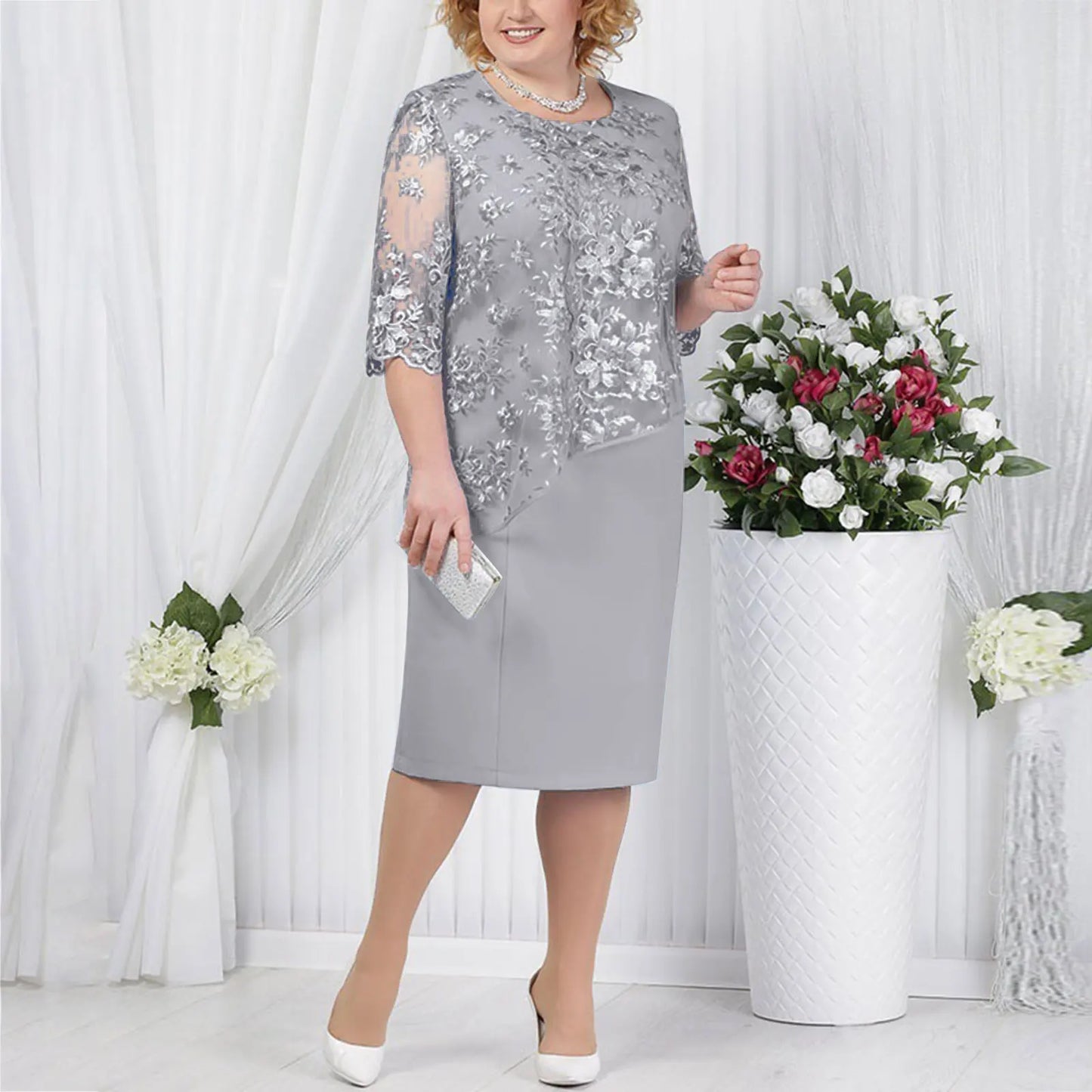 Bettine | Women's Formal Midi Wedding Guest Dress