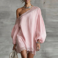 Eliza | Women's Flowing One Shoulder Mini Dress
